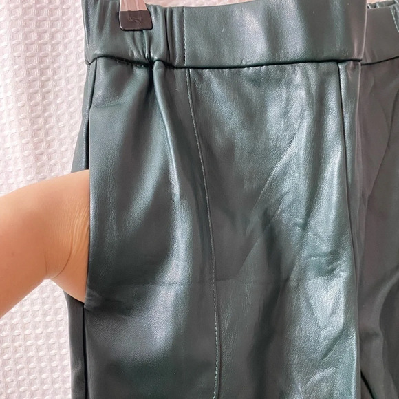 NWT Ann Taylor Petite The Faux Leather High Waist Ankle Pant - Picture 5 of 8
